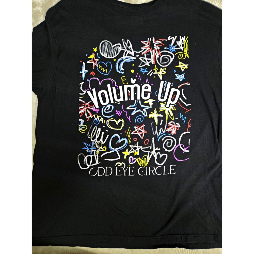 Odd Eye Circle Volume Up Double-Sided Graphic T-Shirt Black Unisex L